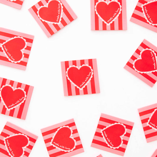 Etiquettes Tissées Made with Love