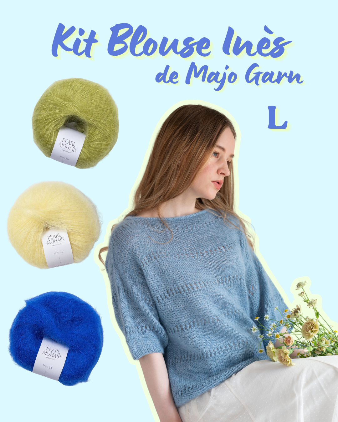 Kit Blouse Inès L - Majo Garn