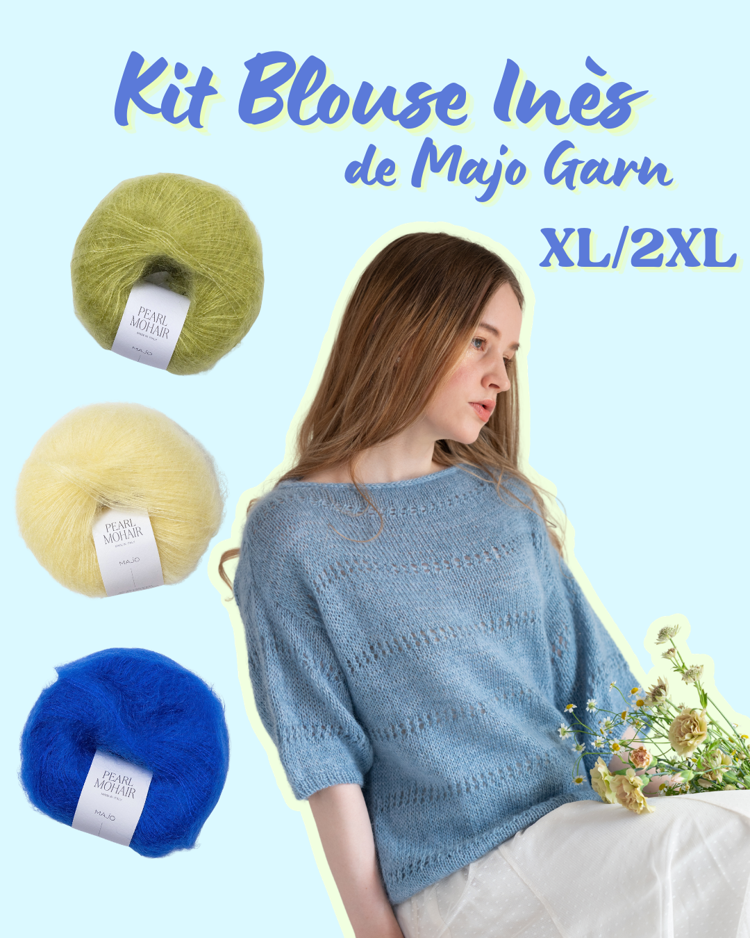 Kit Blouse Inès XL/2XL - Majo Garn