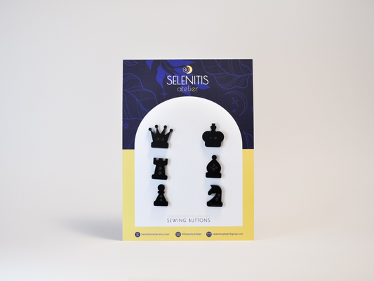 Boutons M échecs et mat Selenitis
