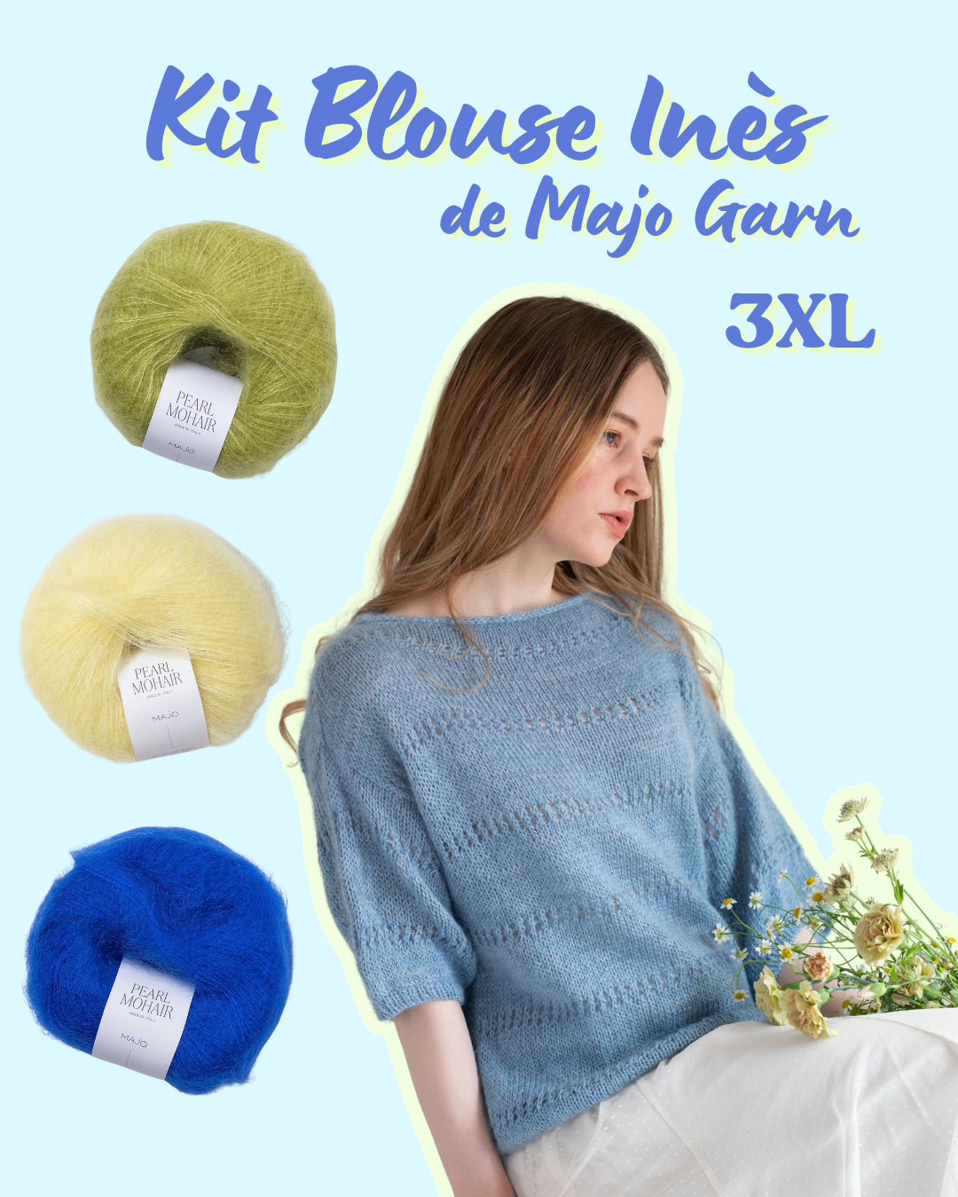 Kit Blouse Inès 3XL - Majo Garn