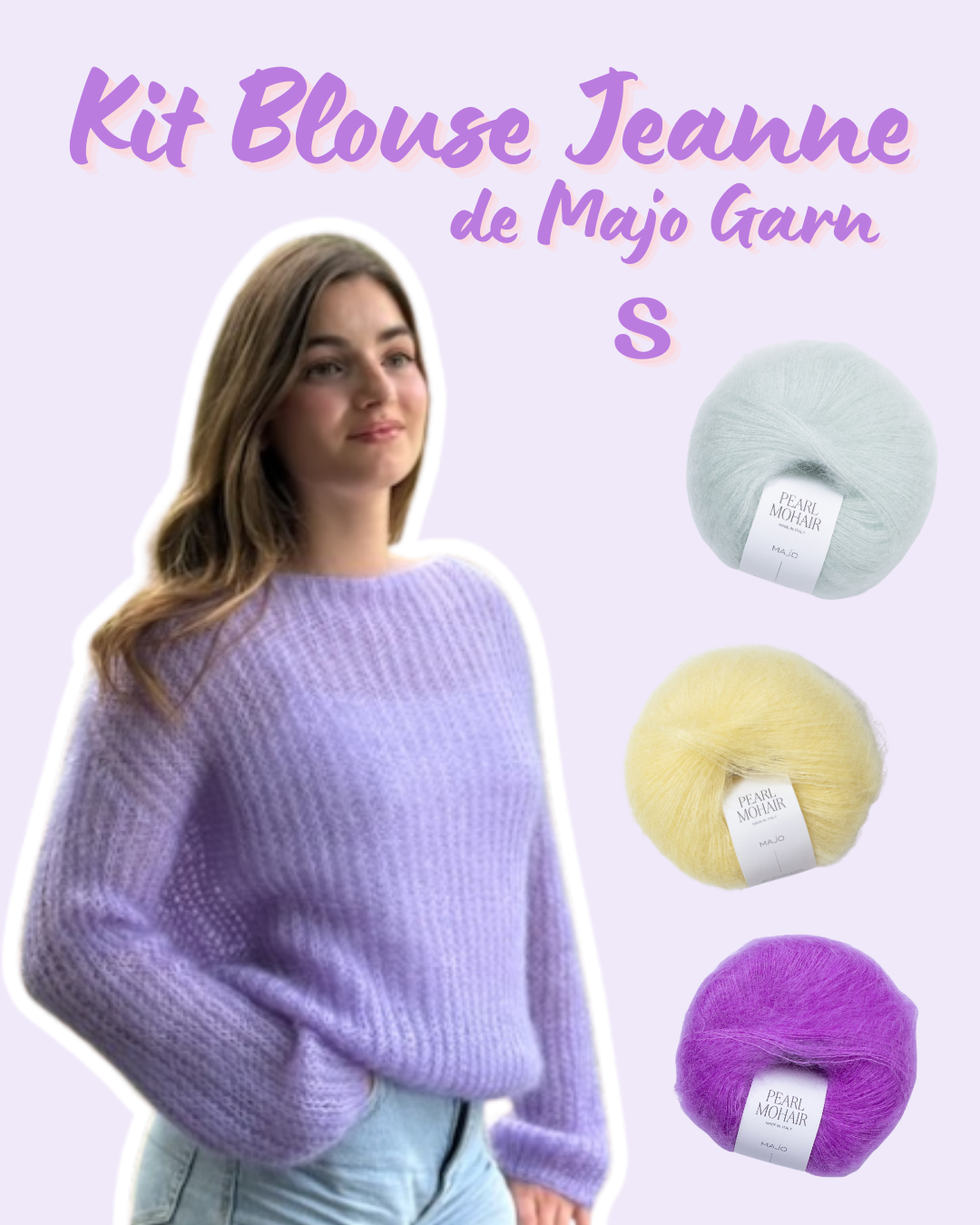 Kit Jeanne Blouse S - Majo Garn