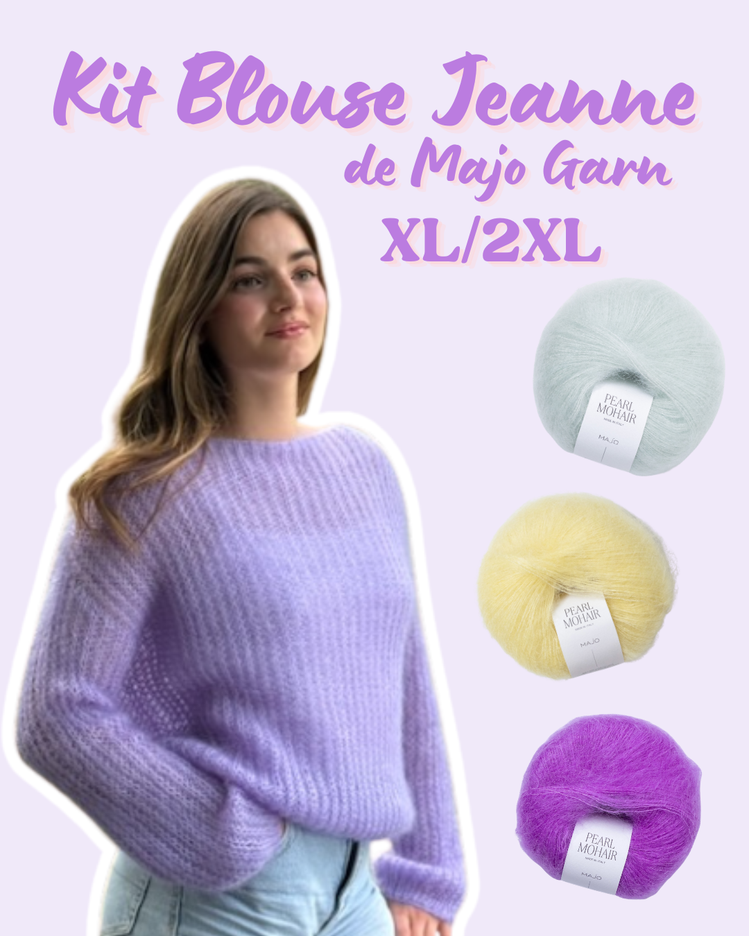 Kit Jeanne Blouse XL/2XL - Majo Garn