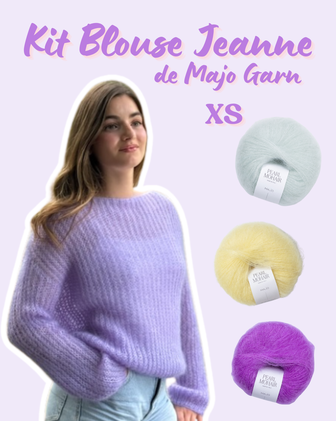 Kit Jeanne Blouse XS - Majo Garn