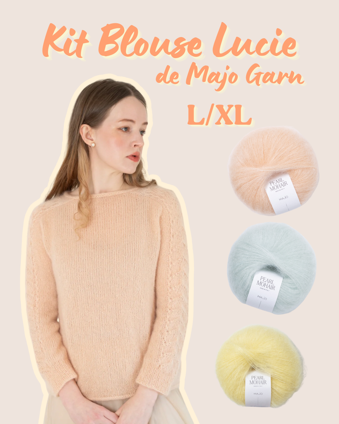 Kit Blouse Lucie L/XL - Majo Garn