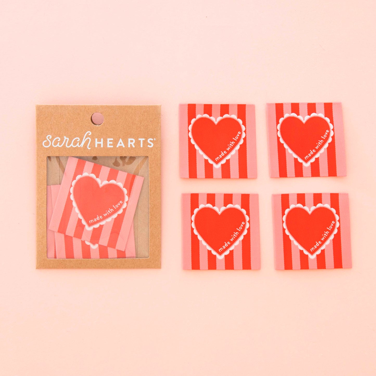 Etiquettes Tissées Made with Love