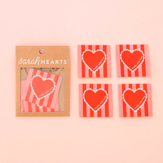 Etiquettes Tissées Made with Love