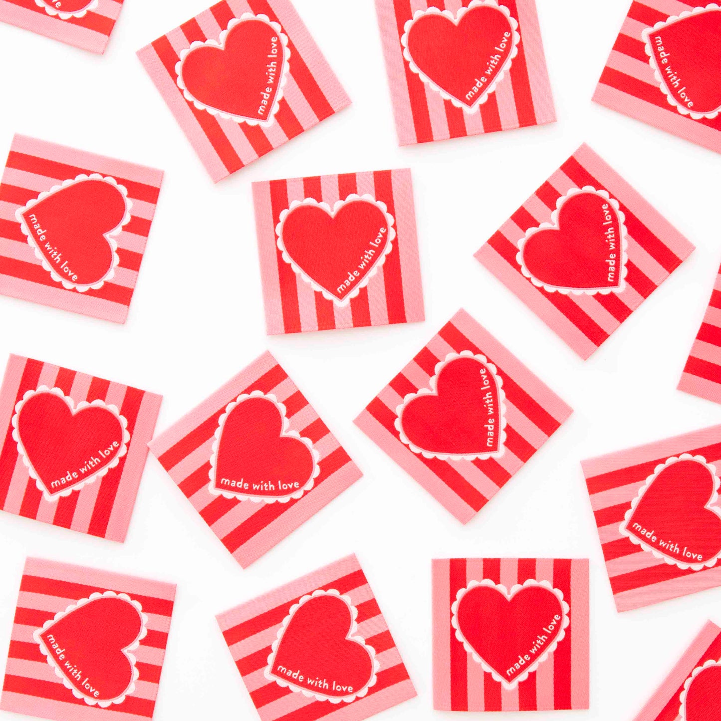 Etiquettes Tissées Made with Love