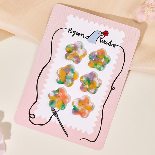 Lot de 6 Boutons 25 mm Pigeon Wishes - Midsommar