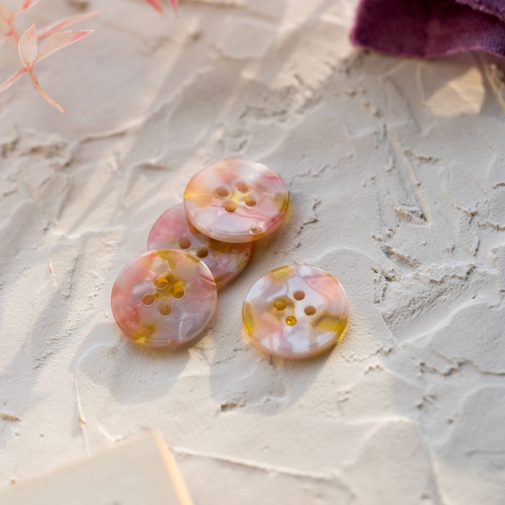 Lot de 6 boutons 25 mm Pigeon Wishes - Fanciful