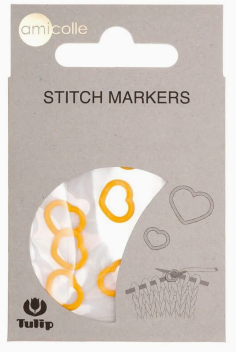 Anneaux marqueurs coeur Jaune taille M