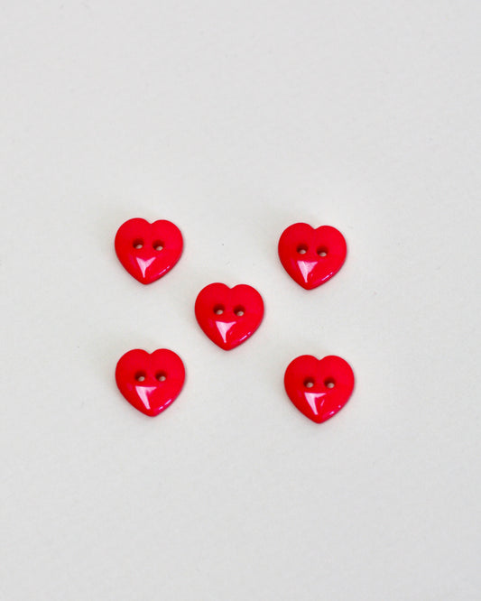 Bouton forme coeur 12 mm