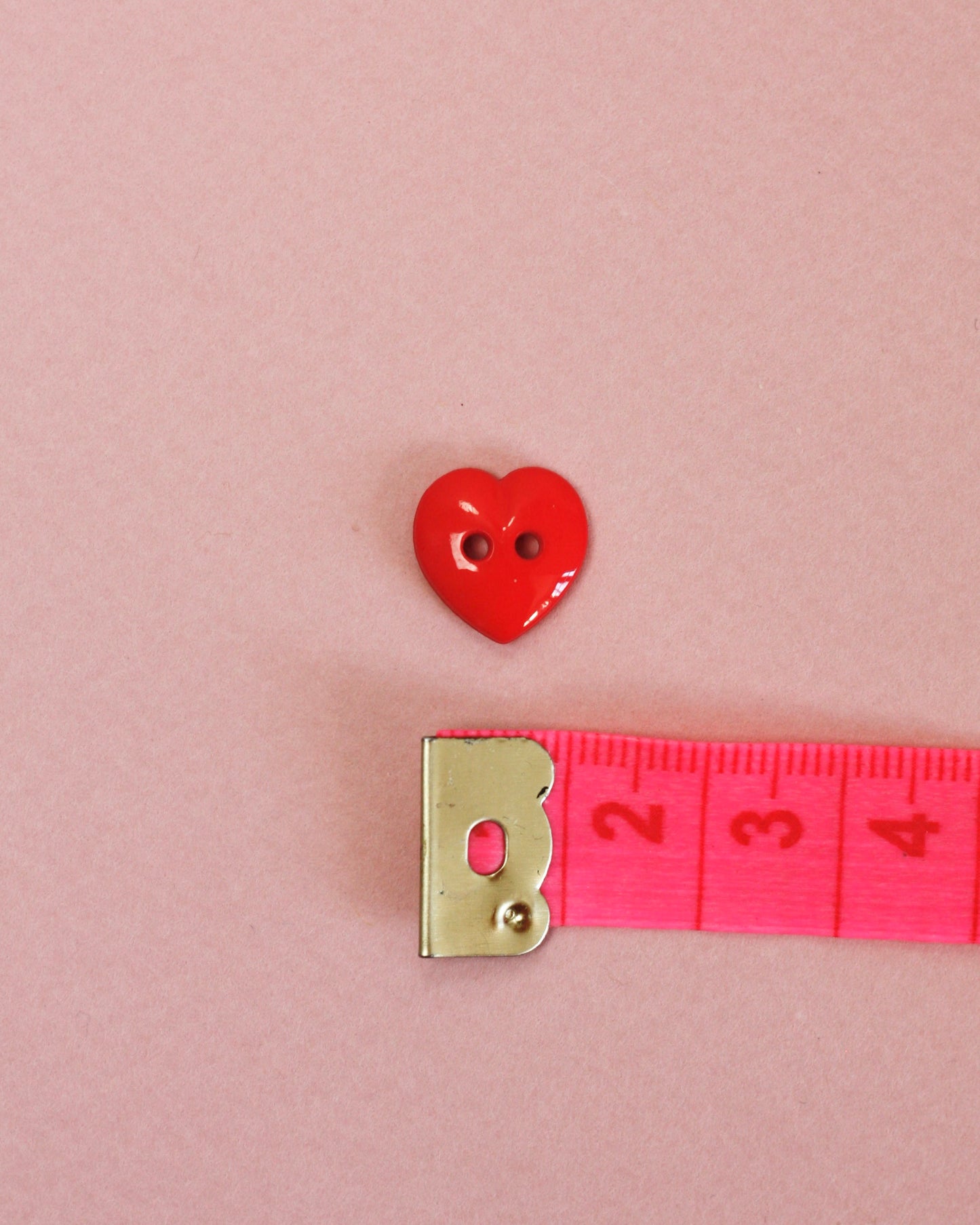 Bouton forme coeur 12 mm