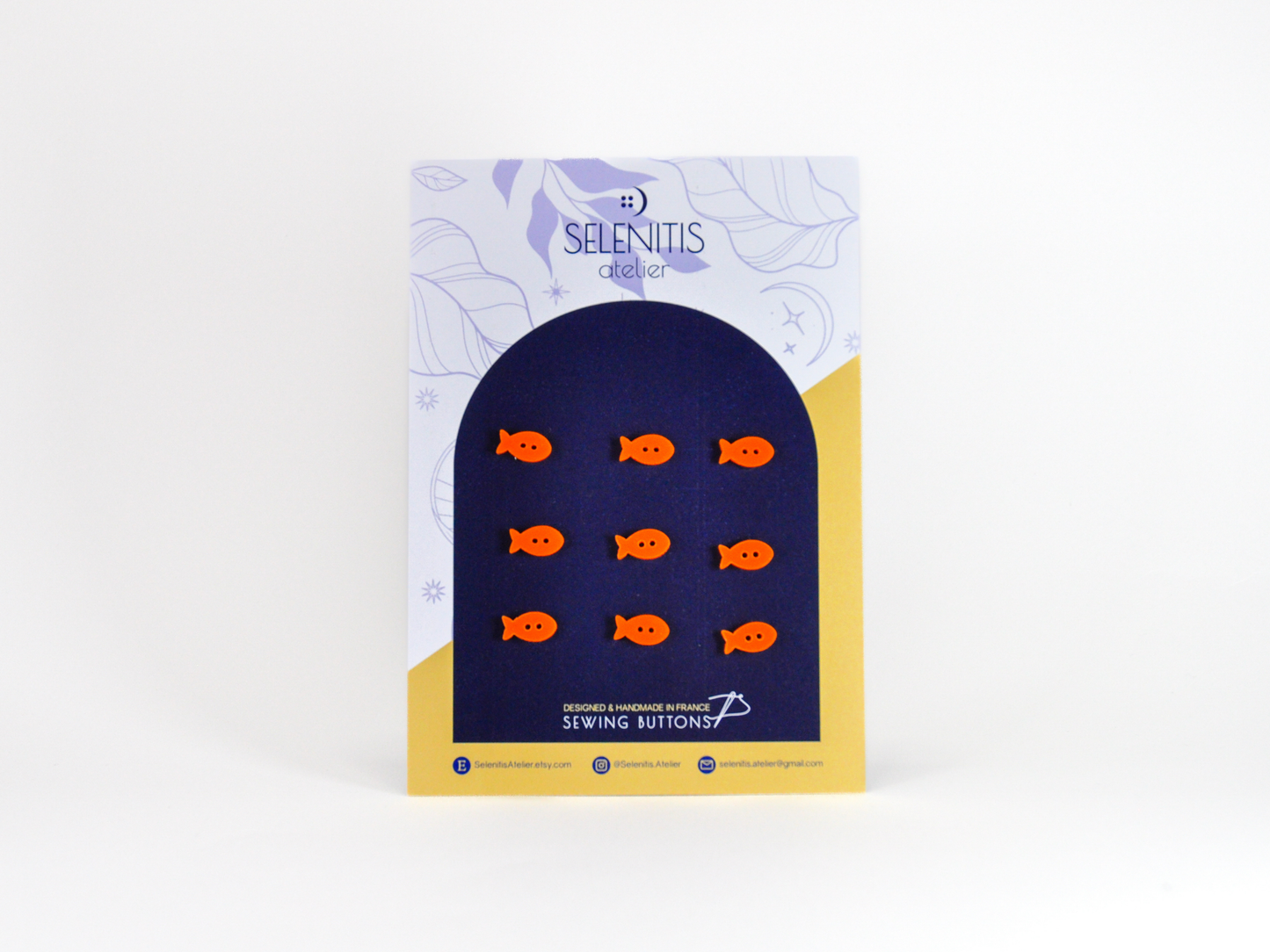 Boutons S Petits poissons Selenitis
